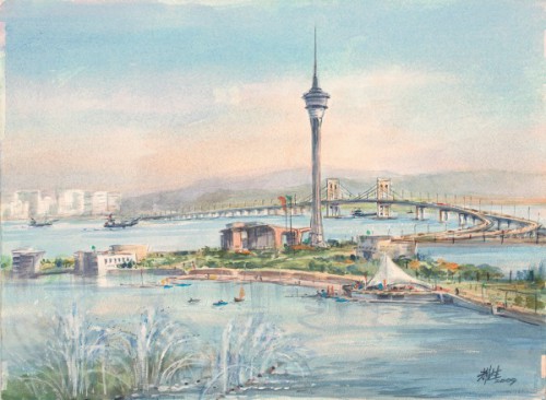 A Torre de Macau e a Ponte