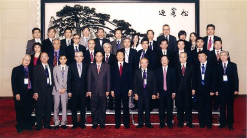 Fotografia do Sr. Li Yuanchao e a Delegação dos Membros de Hong Kong e Macau da CAHMS